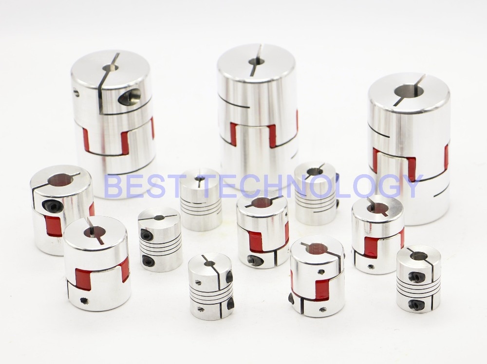 1pcs 8mm to 10mm CNC Starter Shaft Coupler Connector Flexible Jaw Spider Plum Coupling Diameter 30mm Length 25mm