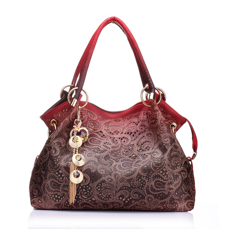 Bolsos de mano para mujer, bolsos cruzados para mujer, bolsos de lujo, bolsos de para mujer, bolsos de piel para mujer: Rojo