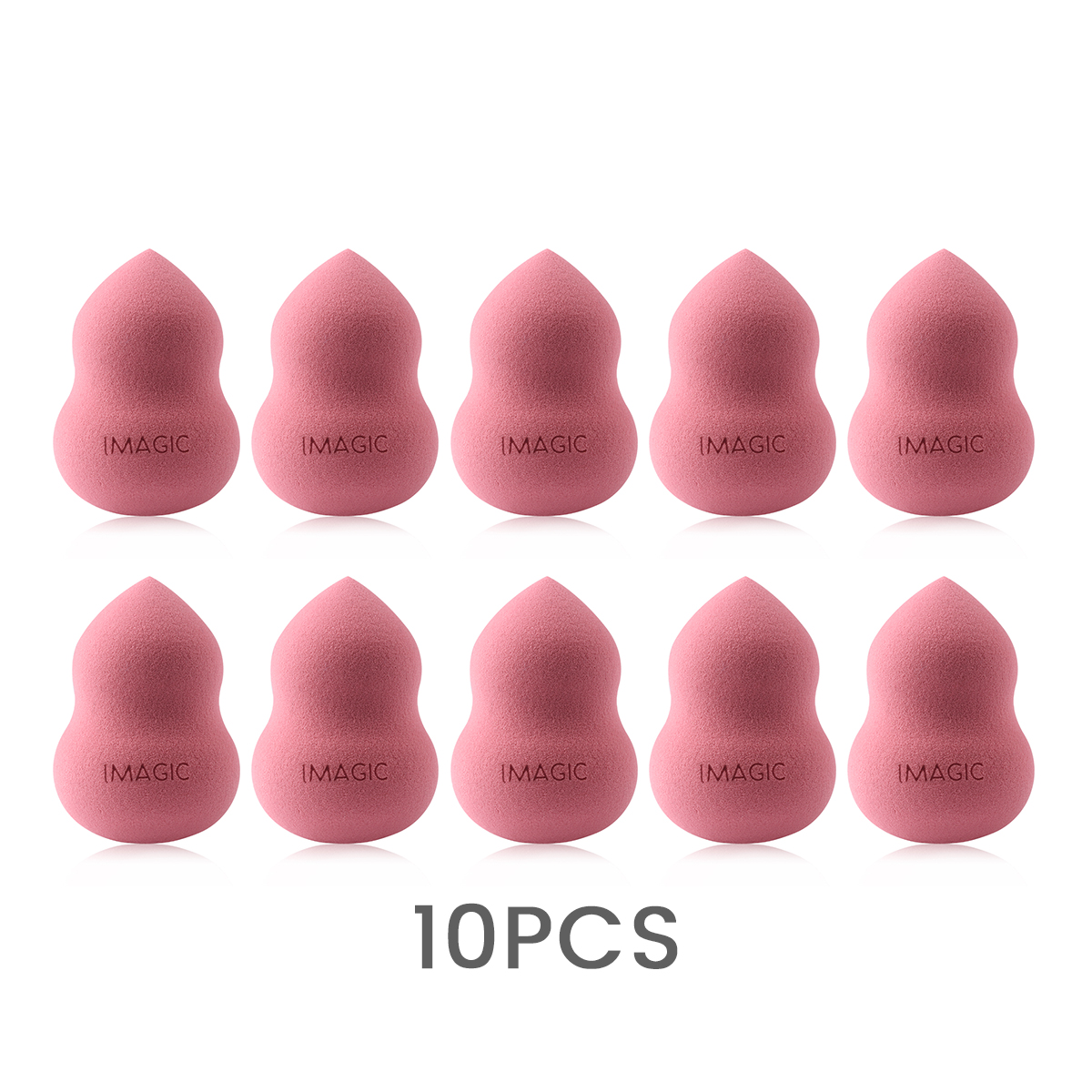 Esponja de maquillaje IMAGIC, 10 Uds., esponja húmeda y seca, esponja de maquillaje suave , paquetes de combinación más grandes de: Blanco