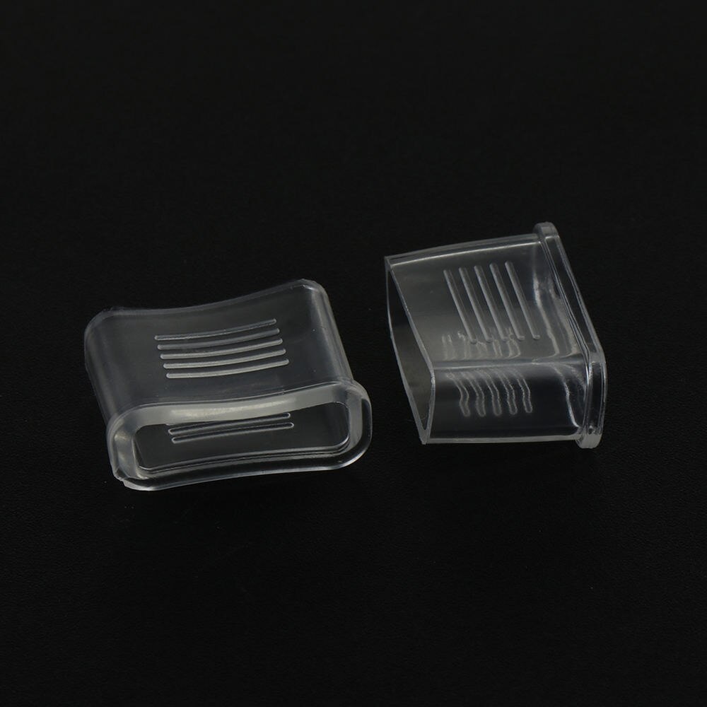 20 stk dommerfløytedeksel 2*2.2cm gjennomsiktig fløytedempet munngrep fotball dommerfløytebeskyttelsestilbehør