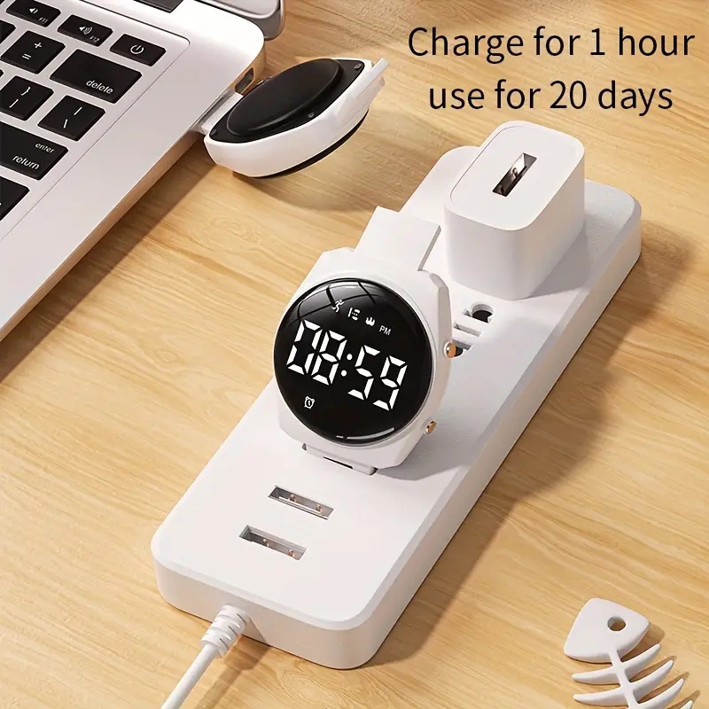 Kids Fitness Watch Digital Activity Tracker Watch for Kids Ages 3-12 Non-Bluetooth Alarm Count Steps Wrist Watch for Kids