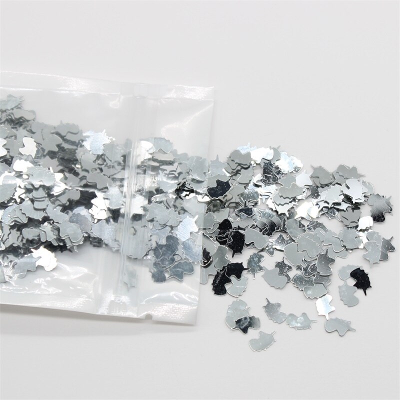 KSCRAFT Multi-gekleurde Eenhoorn Vorm Pailletten PVC Platte voor DIY Card Making Craft Kleur Collection: color6