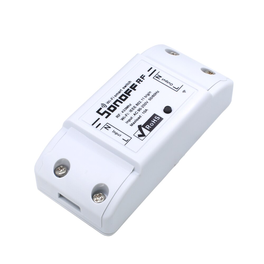 Itead sonoff rf smart home wifi trådløs switch automatisering relæmodul timer gør-det-selv fjernbetjening  ac 90-250v 220v 433 mhz