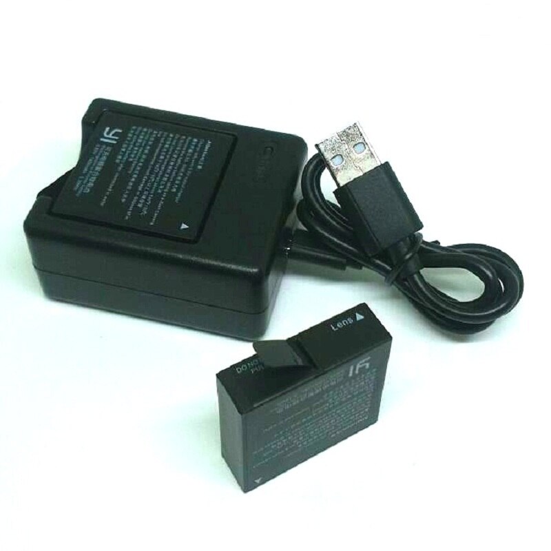 2PCS Original Xiaomi YI 4K Battery AZ16-1 USB Dual Charger For Xiaomi yi lite Action Camera 2 4K+ 1400mAh Rechargeable Battery