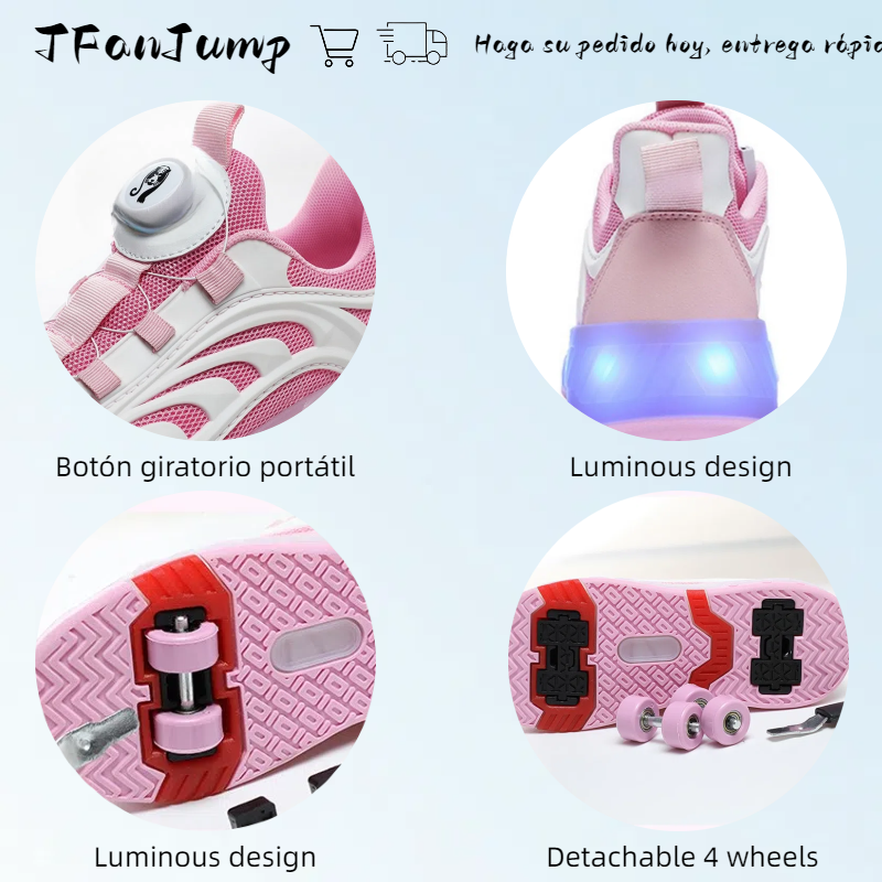 Latest 4 Wheel Roller Skates Sports Parkour Teens Roller Skates Walk Kids Deformation Roller Skates Shoes Children Unisex