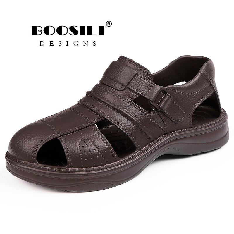 Sapato – tongs grande taille 45 pour hommes, chaussures de plage, pour l'été: BROWN / 41