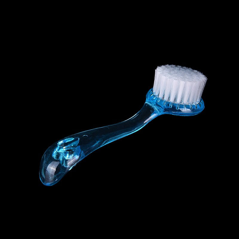 Eksfolierende ansiktsrens børste ikke-elektrisk rensebørste ansiktsrens vaskehette myk Bryst børste skrubbe plast: Blå