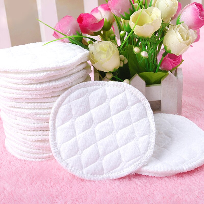 12pcs Pure Cotton Anti-seepage Breast Pads Washable Pads Breast Breastfeeding Proof Feeding Leak Accessories Soft Absorbent Z0V1