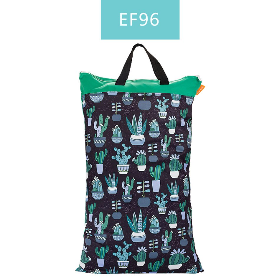 Bolsa de cubo grande para colgar pañales de tela, insertos de pañales de lavandería con dos cremalleras, impermeable, reutilizable, 1 pieza: EF96