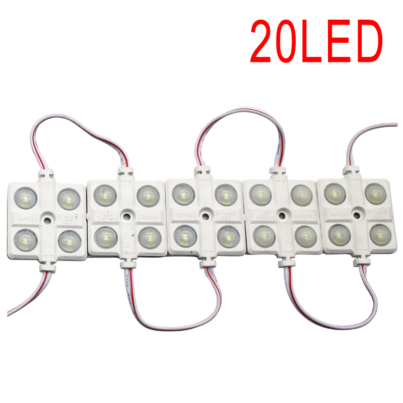 4/8/12/16/20 Led Auto Dak Licht Kit Bestelwagen Interieur Plafondverlichting Lading Voor Camper Binnenlamp Voor Rv Boot Trailer Busje: WIT