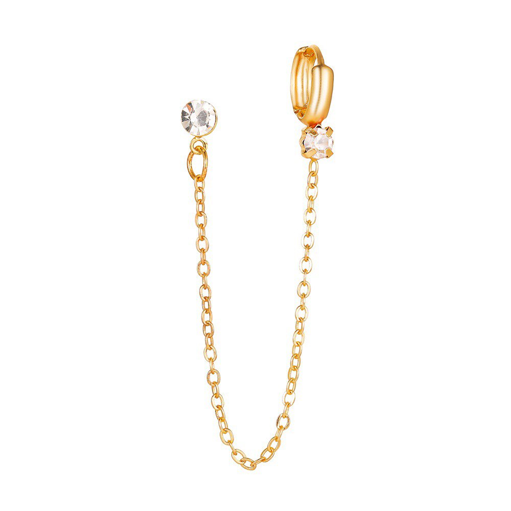 Modyle Einfache Kristall Gold Ohr Manschette Clip Auf Ohrringe Koreanische Earcuff Für Frauen Clips Ohrringe Ohne Durchbohrten Ohr Clip Pendientes: E02471