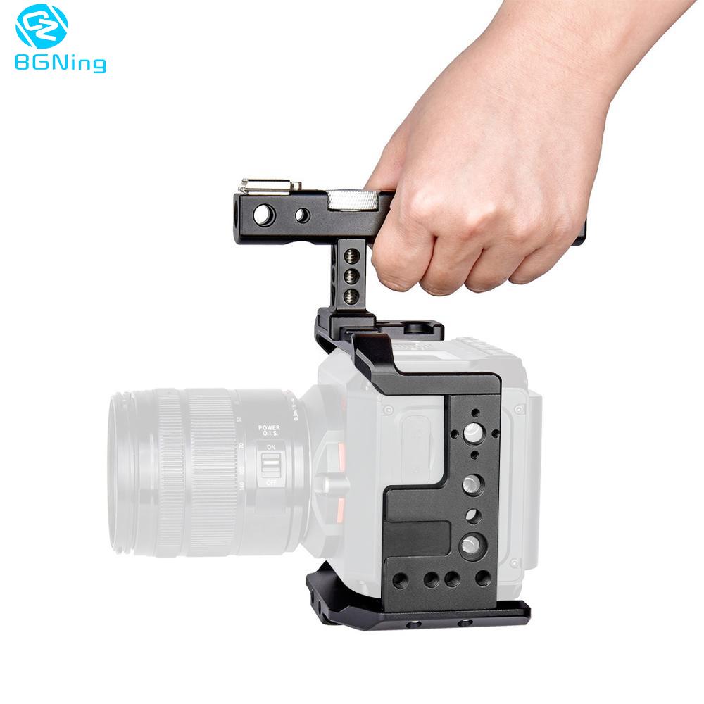 BGNing Aluminum Video Camera Cage Mount Stabilizer Rig with Top Handle For Z CAM E2 E2-S6 / F6 / F8 4K Cinema Camera Protector