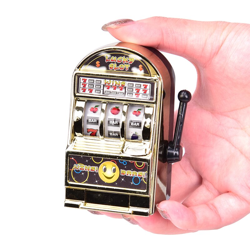 1pc Lucky Jackpot Mini Fruit Slot Machine Fun Birthday Kids Educational Toy 4.5cm*3.7cm*8cm