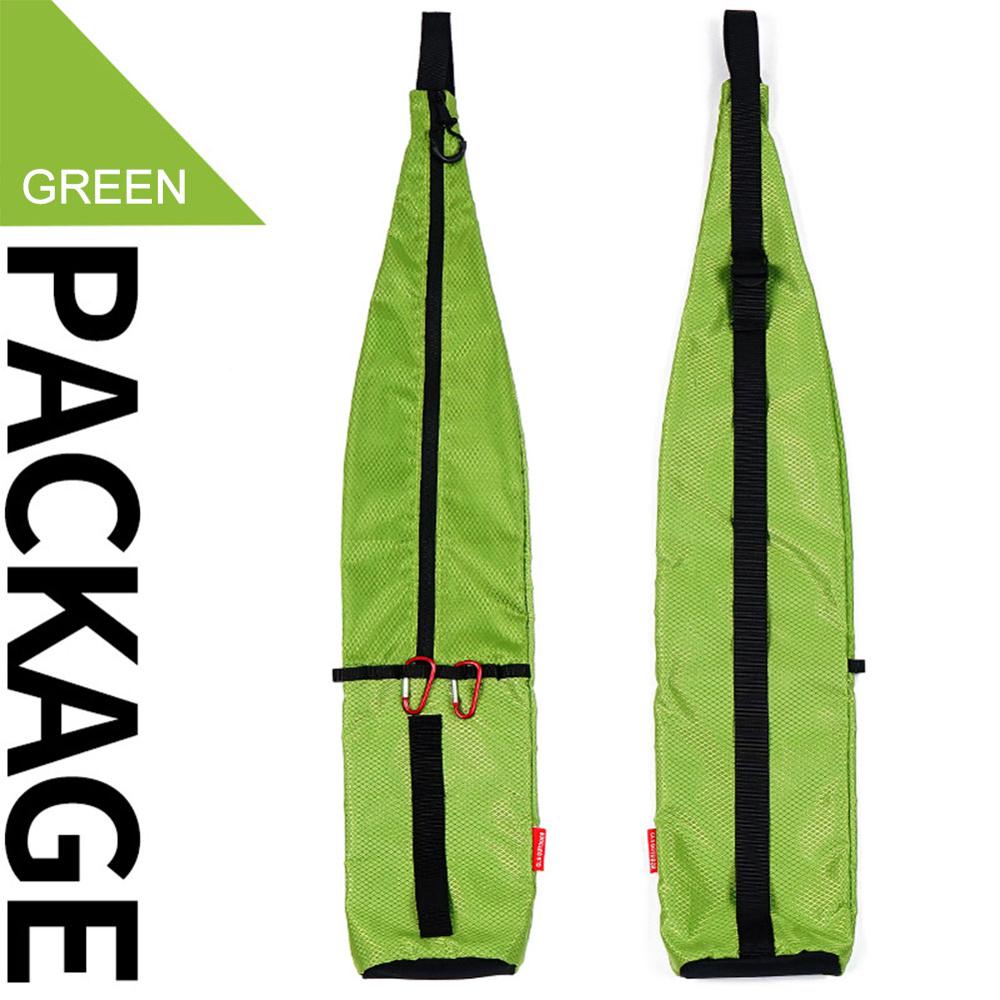 Outdoor Hiking Walking Stick Carry Bag Waterproof Crutch Storage Case Walking Trekking Pole Bag Backpacking Carrying Bag: Green