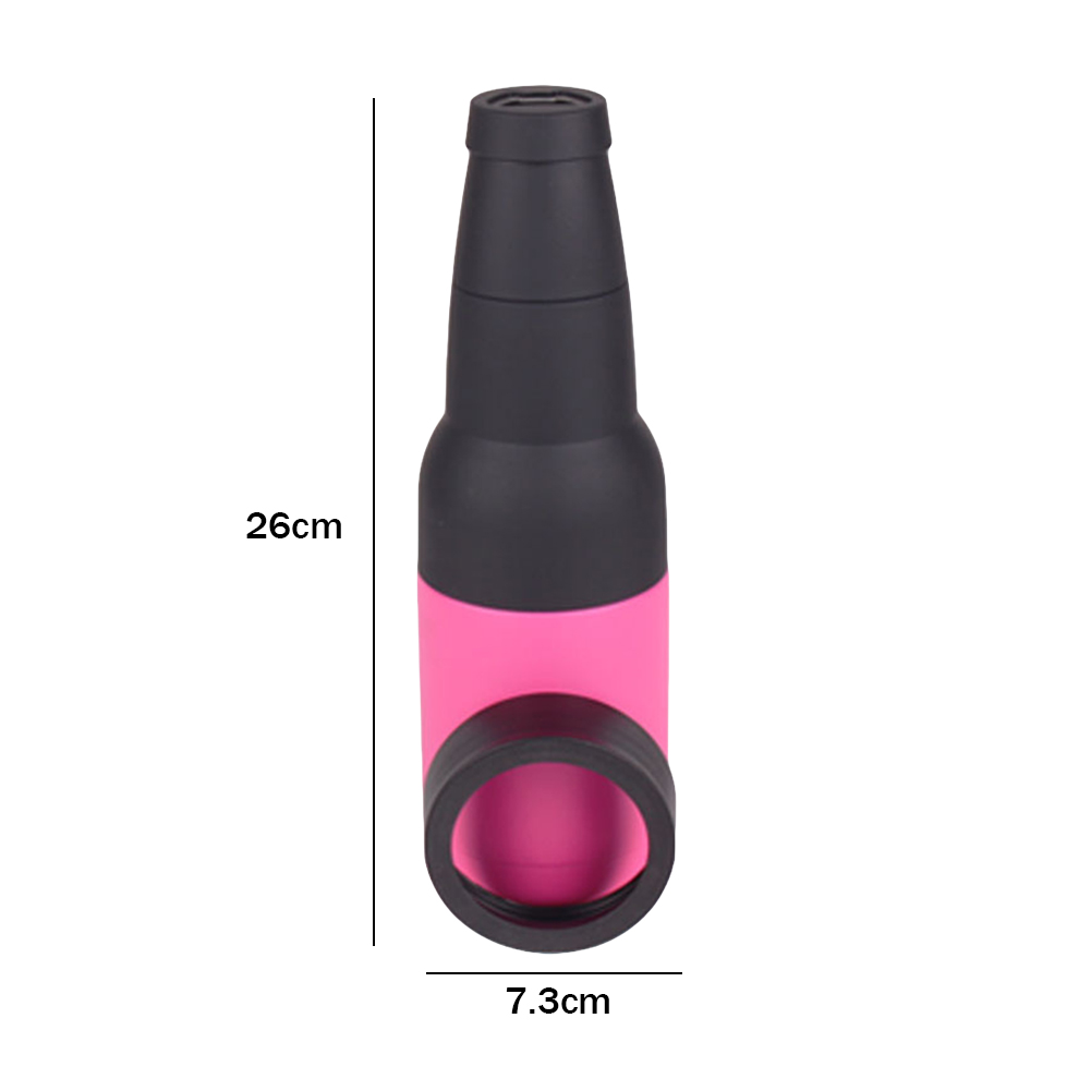 Double Wall Vacuum Insulated Bottle Cola Vacuum Flask 12oz Drink Can Bottle Holder 3 in 1 Stainless Steel Beer Tank with Opener: Brown