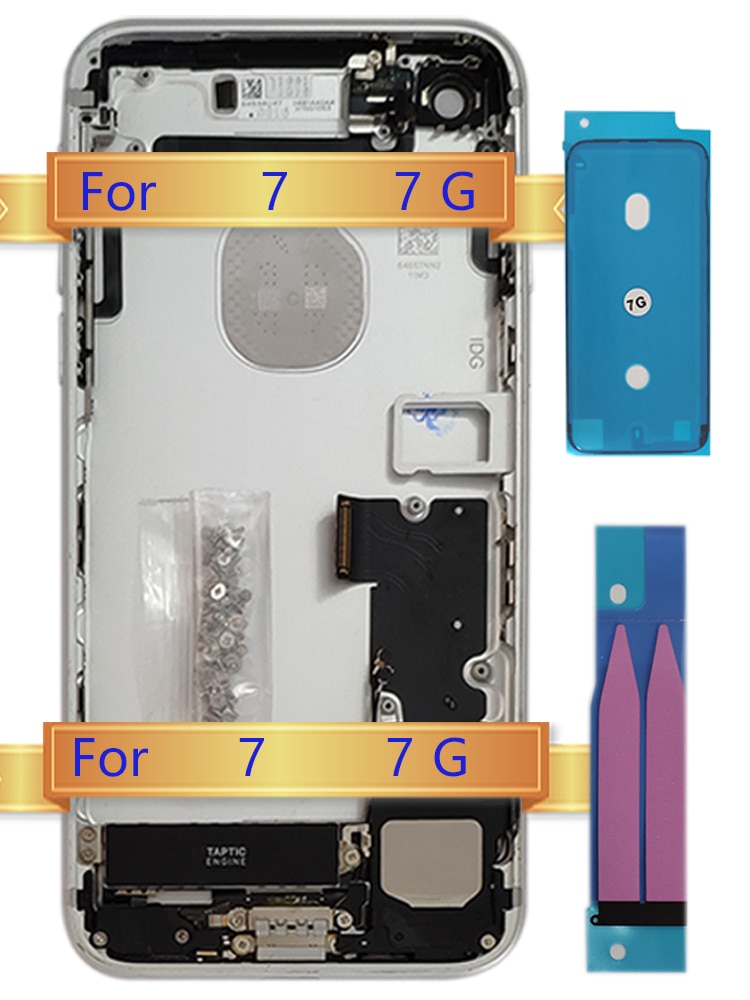 Für iPhone 7 Hinten fallen Ersatz Hinten Gehäbenutzen Zurück Abdeckung Montage