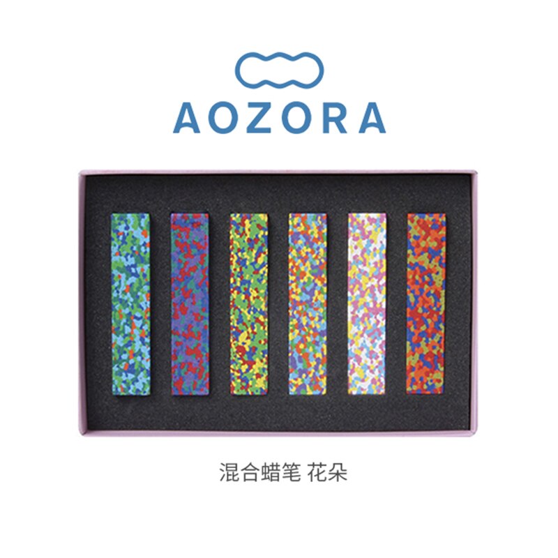 Aozaro japan fargestift pastell fargerike blandede fargestifter kunst tegning / maleri sett kritt trygt og giftfritt vaskbart til låve: Aozora blomst