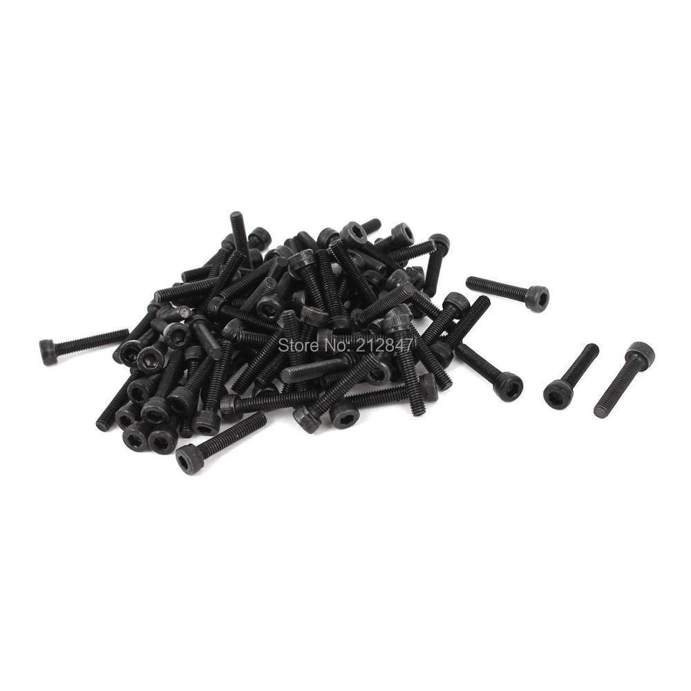 50x Vis à Tête Cylindrique Hexagonale M4x16mm – Acier – Uxcell