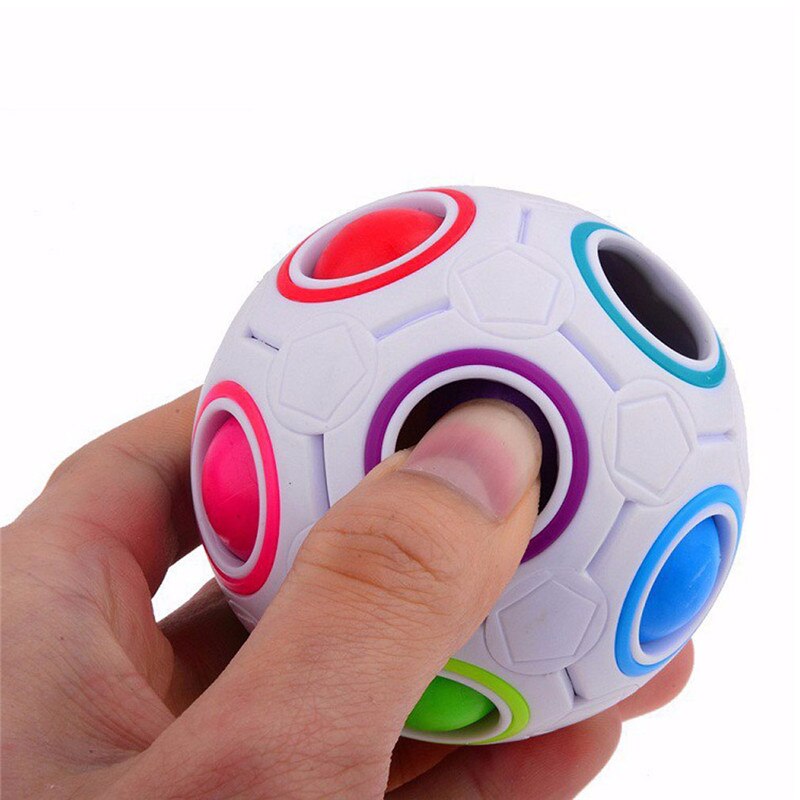 Magic Rainbow Ball Cube Speed Puzzle Ball Kids Educational Learning Funny Toys for Children Adult Stress Reliever