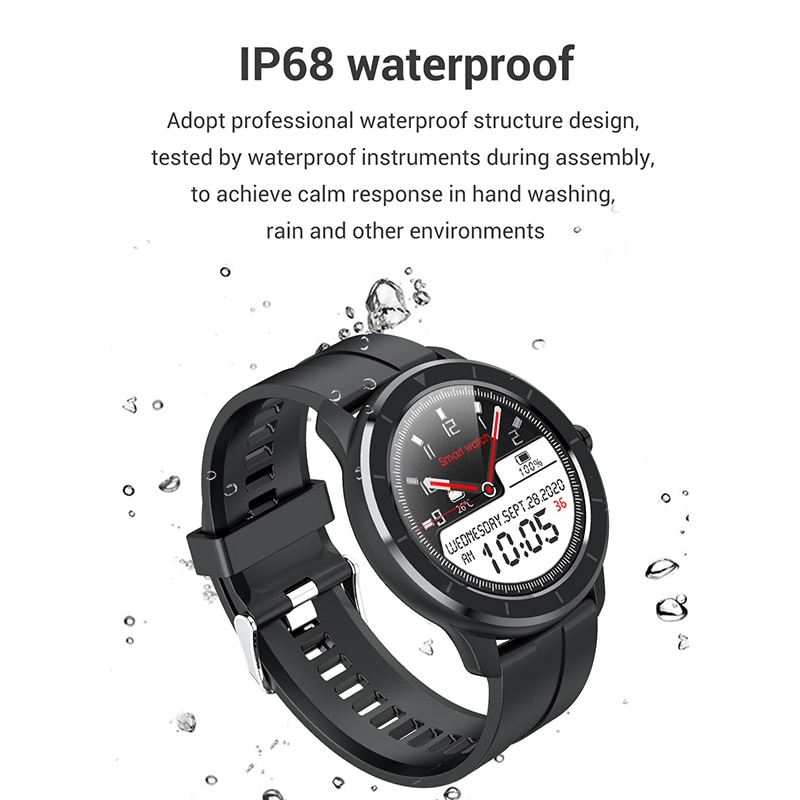 T6 Smart Watch Smartwatch Full Touch Screen Men Women Sport Bluetooth Metal Fitness IP68 Life Waterproof Smart Watch