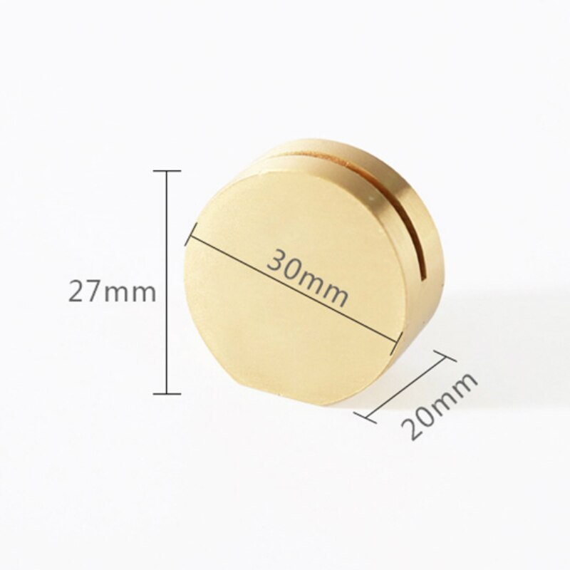 Brass Retro Card Display Stand Picture Photo Clip Business Name Card Base Desk Sign Holder Metal Label Holder Home Decoration: C-Round