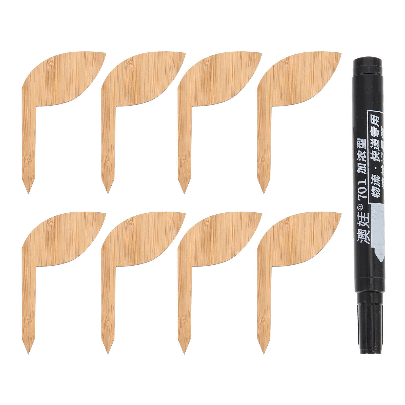 1 Set Van Bamboe Plant Labels Plant Naam Tags Tuinieren Levert Plant Onderscheiden Labels: As Shown 1