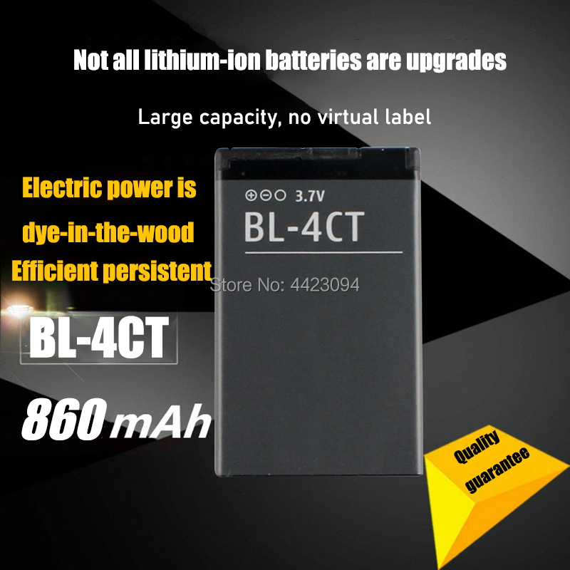 860mAh Batterie BL-4CT BL4CT BL 4CT Pour Nokia 5310 6700S X3 X3-00 7230 7310C 5630 2720 2720A 7210C 6600F Batterie