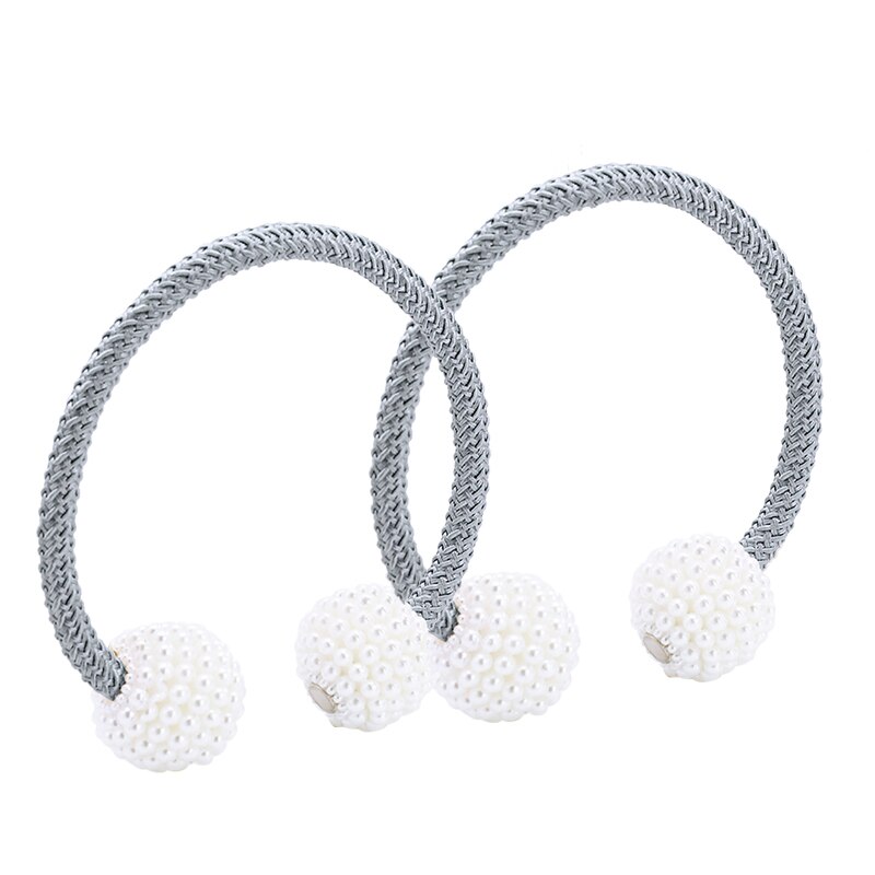2 stuks prachtige parel gordijn ringen gespen magnetische sluiting gordijn Tieback mode gordijnen Clips Accesori