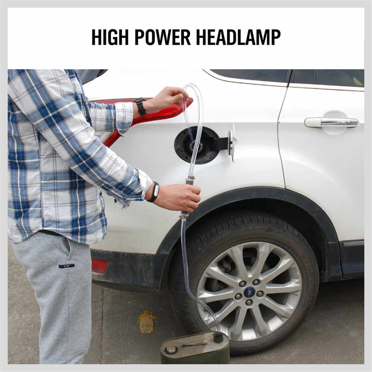 Oil Extractor Manual Pumping Unit Gasoline Suction Pipe With Ho.ses For Car Convenience Practical Durable