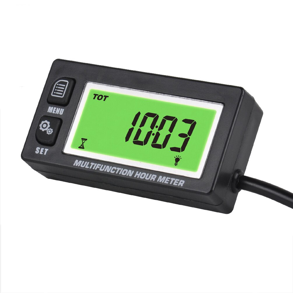 Inductive Tachometer Hour Meter Thermometer Display for all Gasoline Engine ATV UTV Dirtbike Motobike Snowmobile Pitbike HM028A