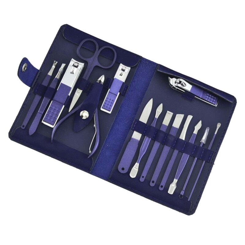 Nail Care Kit Manicure Grooming Set Nail Clipper Manicure Set Stainless Steel Nail Cutter Tool with 2022: D