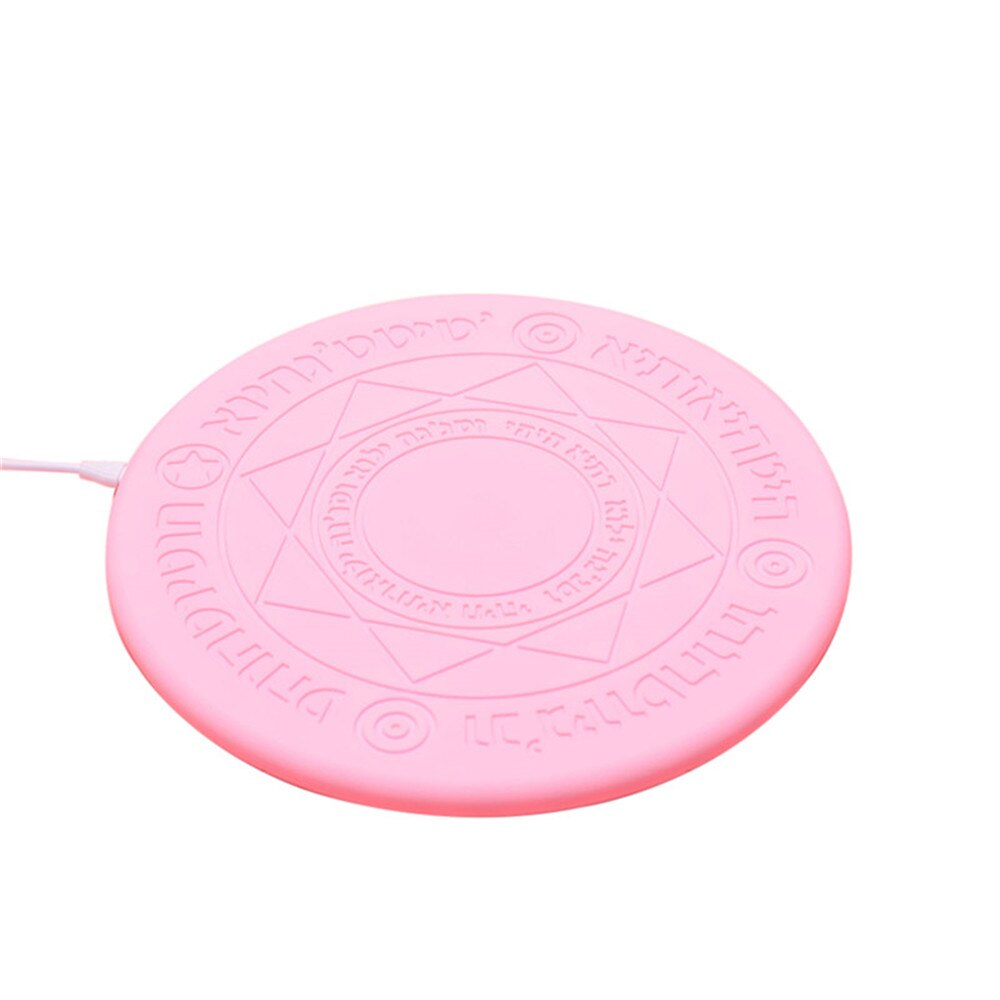 10W Glowing Magic Array Universal Qi Fast Charging Wireless Charger for iPhone Samsung 10W Fast Charging Wireless Charger