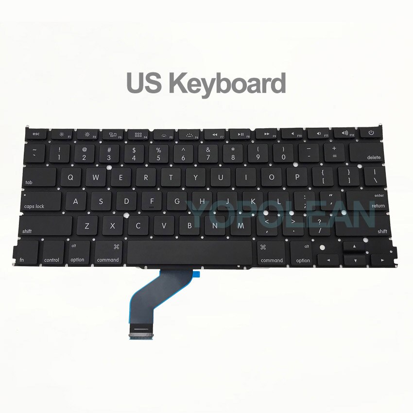 A1425 Keyboard UK US German Spain Russian Thai Norway Portugal Korean Arabic For Macbook Pro Retina 13" A1425 year