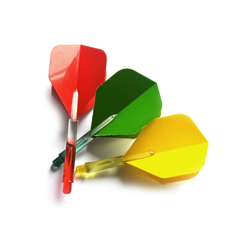 50pcs/lot Pure Color Dart Wing Tail PET Darts Flights
