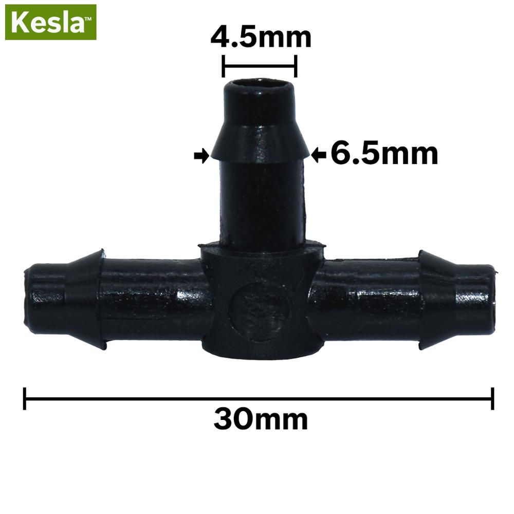 Kesla 25 Pcs Tuin Water Tee Connector Voor 4/7 Mm 1/4 ''Tuinslang Water Tubing Barb Slang fitting Druppelirrigatie Adapter Koppeling