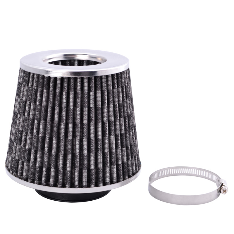 SPEEDWOW 76mm Universal Air Filter Mushroom Head Auto Car Cold Air Intake Filter Cleaner Mesh Tapered Cone Air Filter