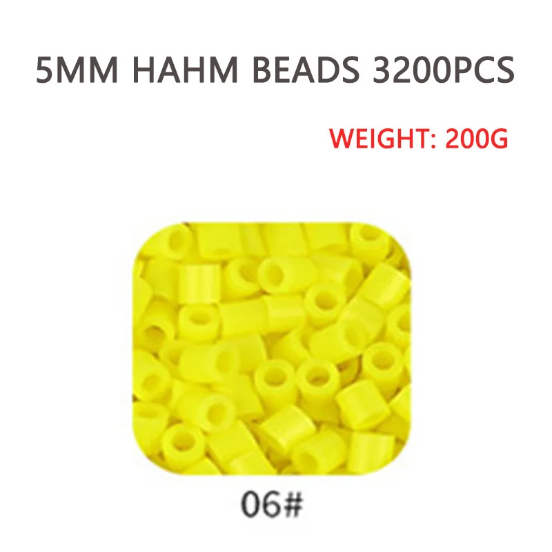 5MM Hama Beads 57 Colors For Choose Kids Education Diy Toys 100% Guarantee Perler Beads: light yellow