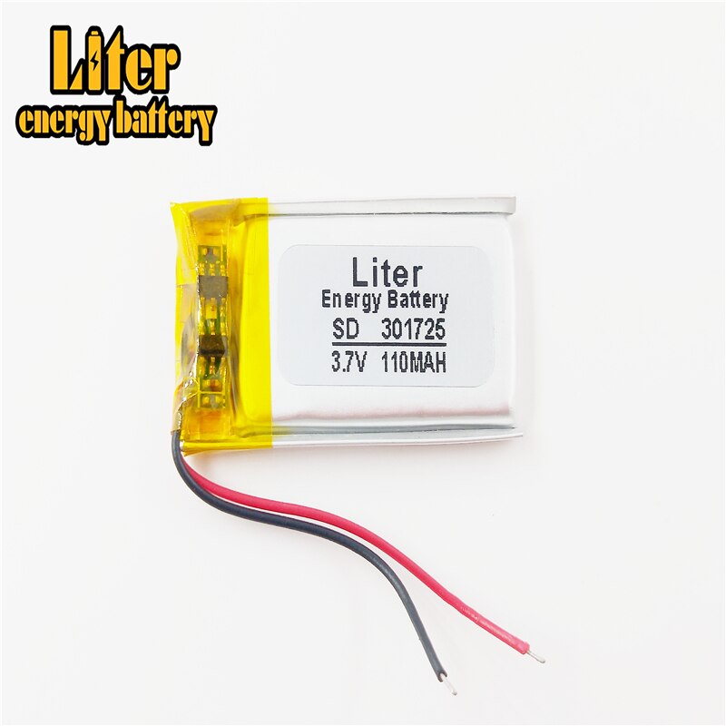 Beste batteriemarke 301725 110 mah  mp3/mp4 /  stiftkamera / bluetooth-headset / kabellose mausbatterie