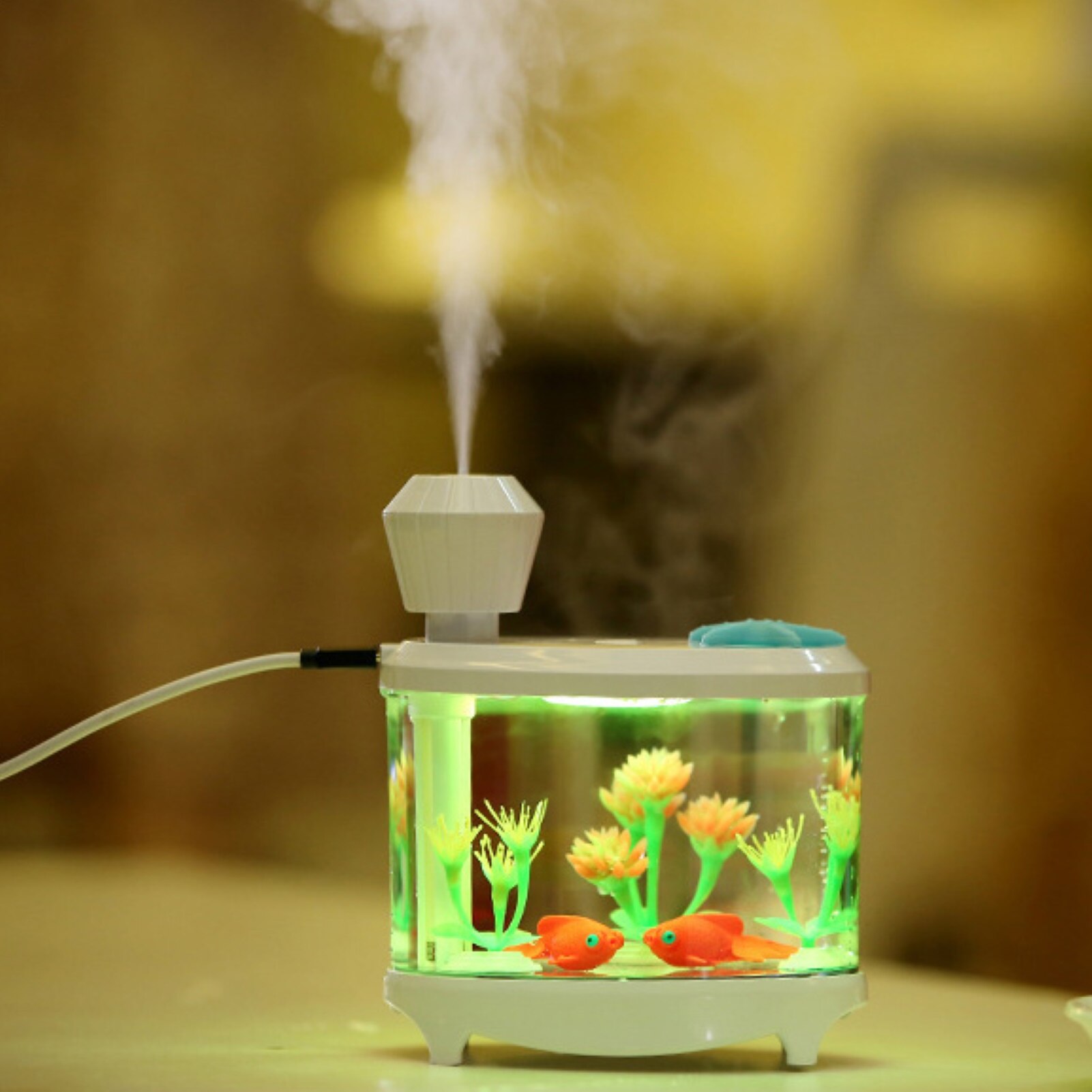 460ml Office Table Ultrasonic USBAroma- Air Humidifier Diffuser LEDNight Light Aromatherapy Humidificador Essential Oil Atomizer