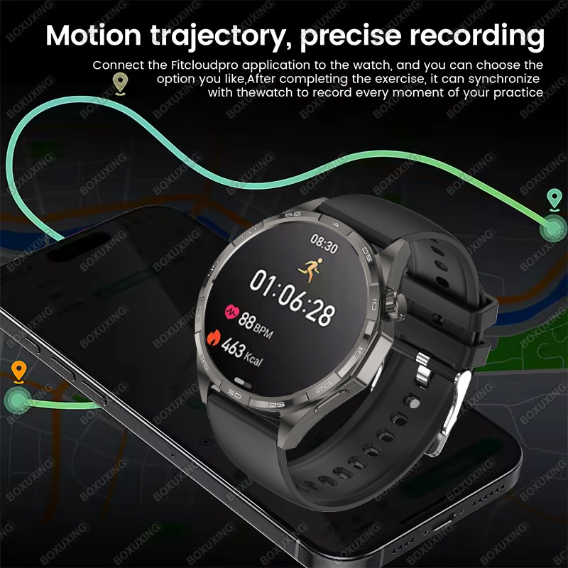 Nuovo orologio GT6 Smart Watch da uomo HD AMOLED schermo mostra sempre l'ora traccia GPS frequenza cardiaca chiamata Bluetooth Smartwatch sportivo impermeabile