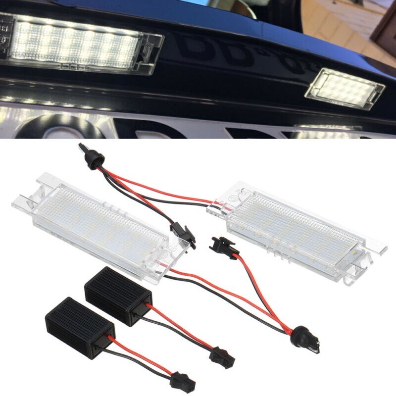 Lampadine Luce Della Targa 12V per fiat Grande Punto Marea Multipla 6500K auto Esterno