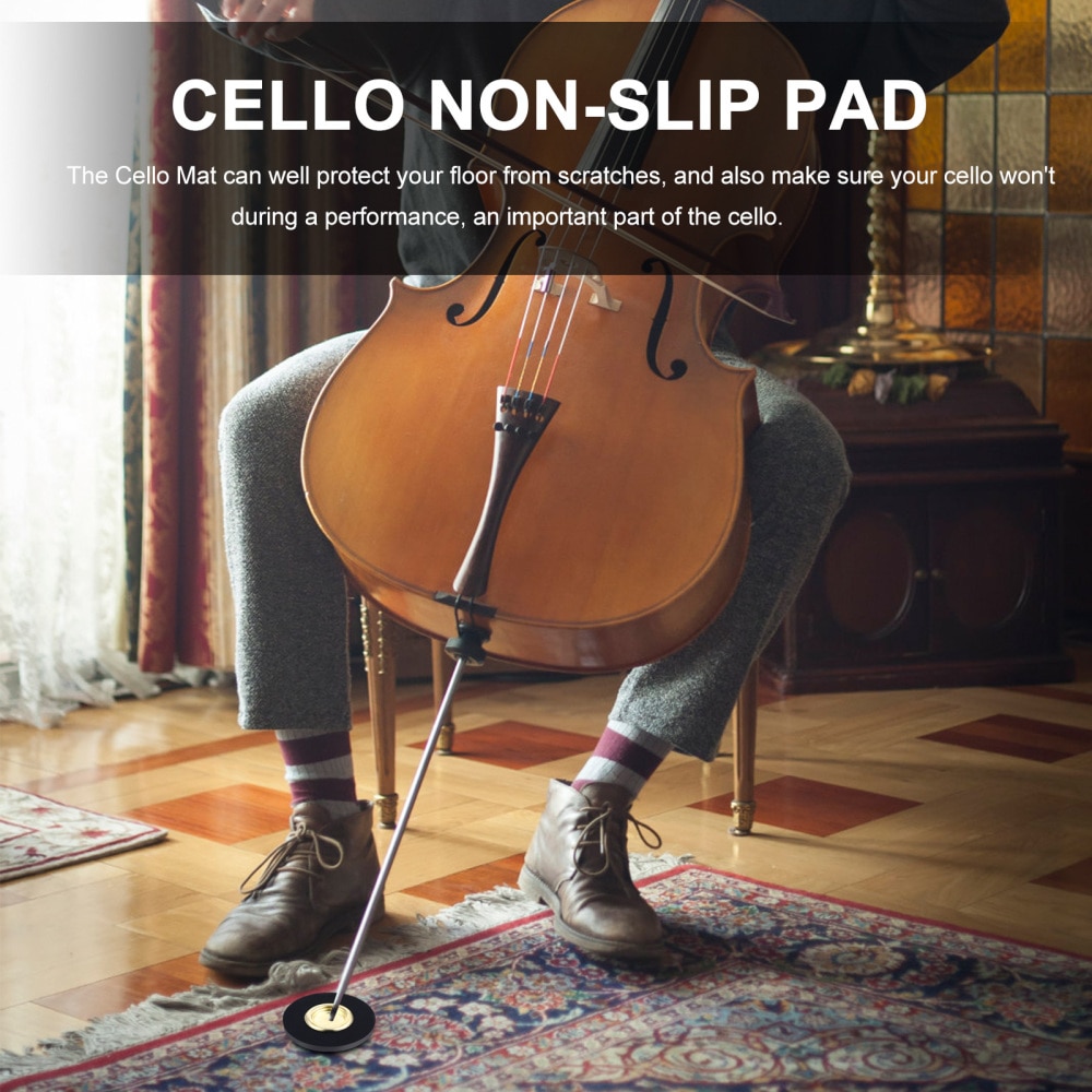 Cello Stop Endpin Stand Holder Cello Anti-slip Mat Floor Protector Accessory