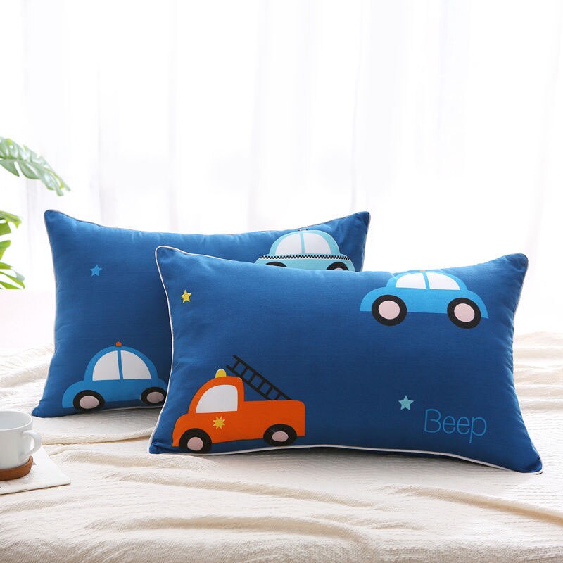 1Pc Leuke Cartoon Print Kinderen Kussensloop Ritssluiting Afneembare Wasbare Kussen Cover Home Slaapzaal Vier Seizoenen Kussensloop: color 9-40x60cm-1pc