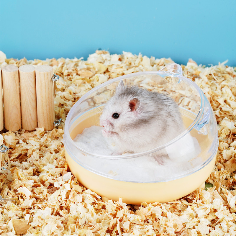 Hamstertoalett chinchilla badehus gylden Bjørn baderom helt gjennomsiktig synsfelt sølebeskyttelse til gerbil andre små skinker