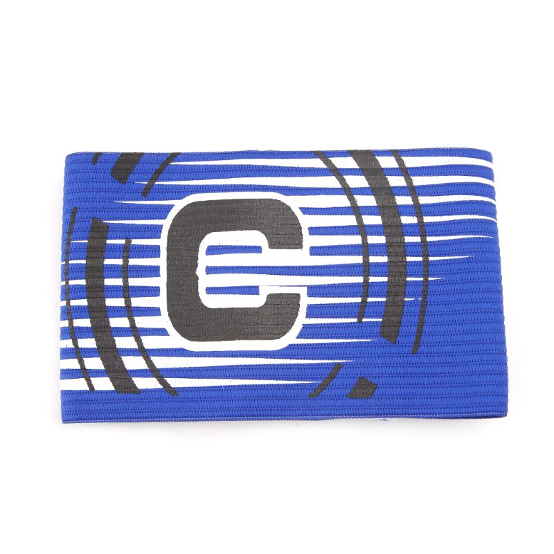 1 Pc Football Captain Armband Elastic Adjustable Arm Band Leader Soccer Competition: Blue