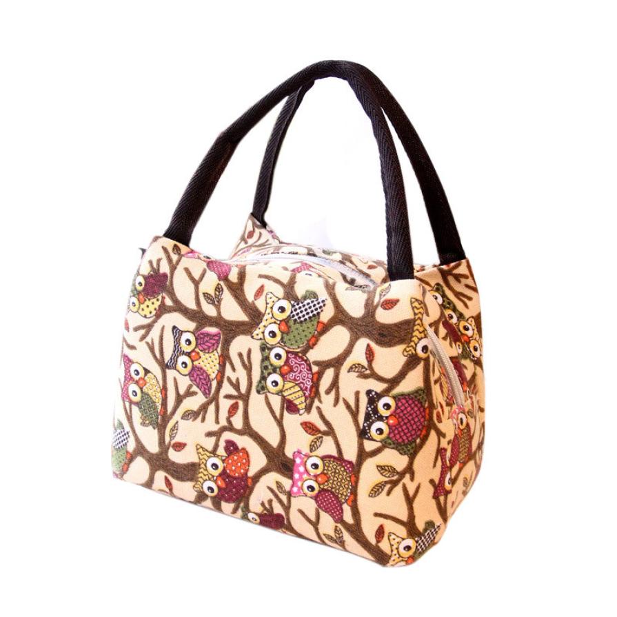 Bolsa cooler feminina para piquenique, bolsa de tecido oxford com zíper para almoço e jardim, bolsa de design especial z1128