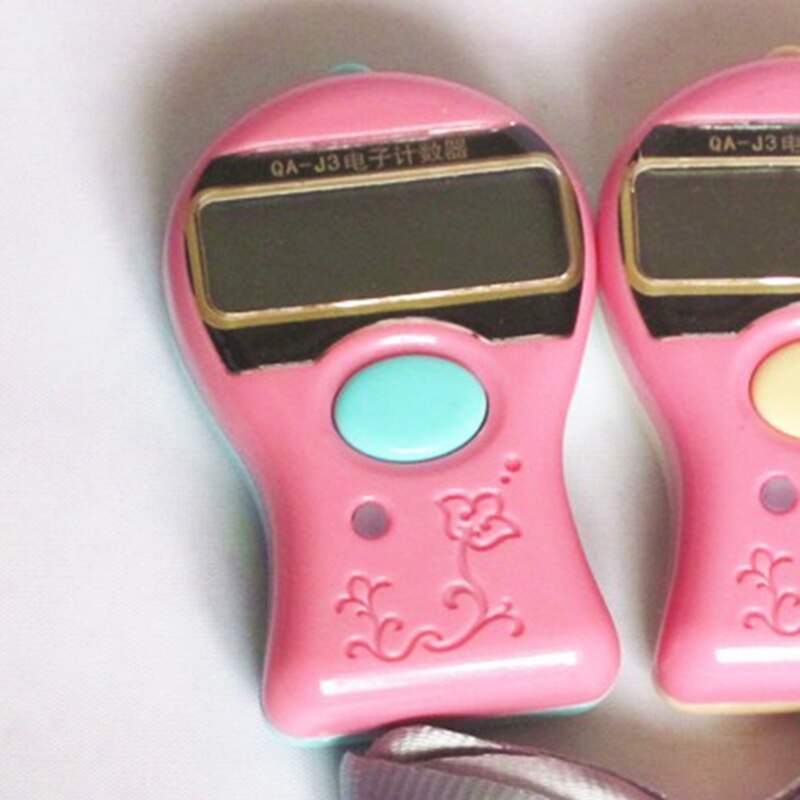 J6PA Large Screen Digital LCD Electronic Hand Tally Finger Counter Prayer Counters for Meditation Yoga Relieve Tension Reset