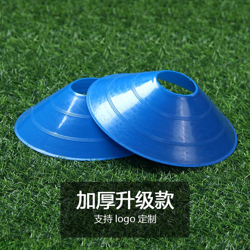 Outdoor Sport Voetbal Rugby Speed Training Disc Cone Cross Track Ruimte Marker Inline Schaatsen Cross Speed Training 10Pcs: Thickened blue