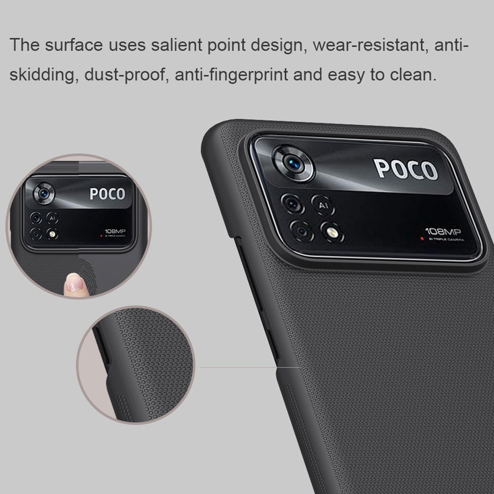 For Xiaomi Poco X4 Pro 5G Case Nillkin Super Frosted Shield Ultra-Thin PC Phone Shell For Xiaomi Poco X4 Pro 5G Back Cover