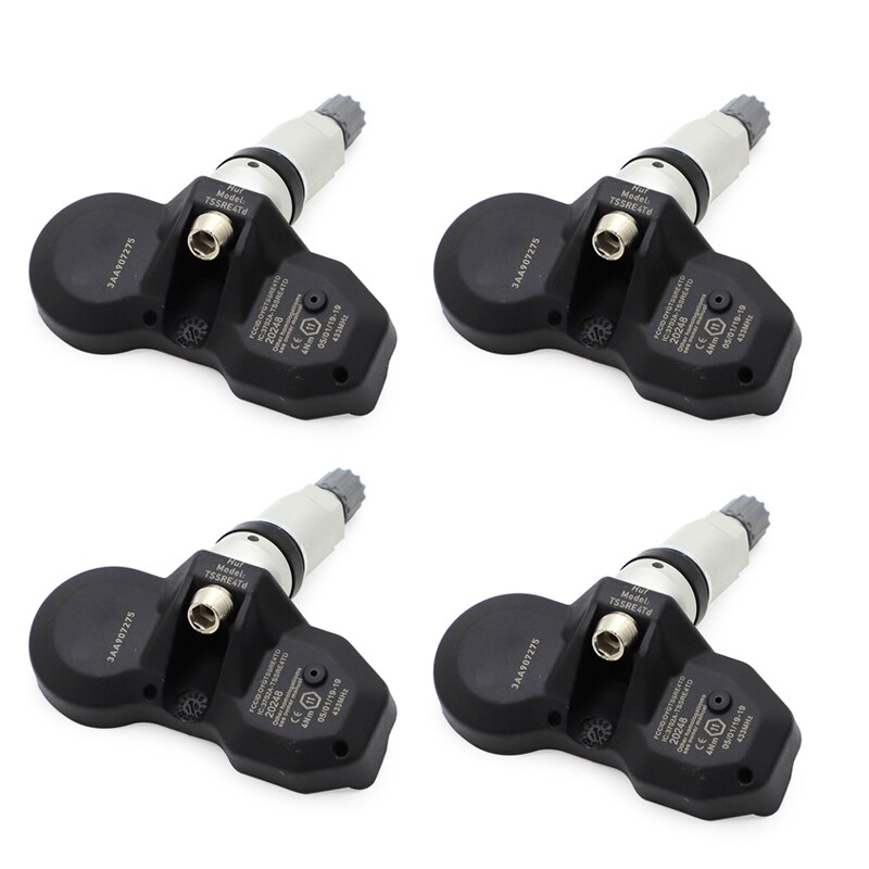 4 stk dekktrykksensor 3 aa 907275 til volkswagen tiguan vw cc passat cc tpms sensor 433 mhz 3 aa 907275b 3 aa 907275d 3 aa 907275f: misligholde tittel